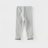 Dave&Bella Girls Lace Trim Cotton Leggings