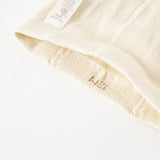 Dave&Bella Toddler Girls Beige/Grey Knit Flower Footed Tights Leggings