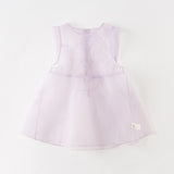 Dave&Bella Toddler Girls Purple Pink Sweet Chinese-style Mesh Two-pieces Dress