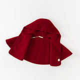 Dave&Bella Toddler Girls Red Shawl Outdoor Windproof Hooded Capes