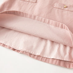 Dave&Bella Toddler Girls Autumn Sweet Cotton Grey Pink Corduroy A-line Dress
