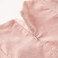 Dave&Bella Toddler Girls Autumn Sweet Cotton Grey Pink Corduroy A-line Dress