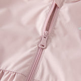 Dave&Bella Girls Toddler Sweet Purple Rabbit Ears Hooded Jacket(wallet bag)
