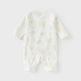 Dave&Bella Newborn/Baby Girls/Boys Playful Multi-print Indoor Breathable Cotton Rompers