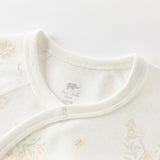 Dave&Bella Newborn/Baby Girls/Boys Playful Multi-print Indoor Breathable Cotton Rompers