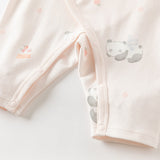 Dave&Bella Newborn/Baby Girls/Boys Playful Multi-print Indoor Breathable Cotton Rompers