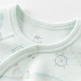 Dave&Bella Newborn/Baby Girls/Boys Playful Multi-print Indoor Breathable Cotton Rompers