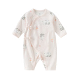Dave&Bella Newborn/Baby Girls/Boys Playful Multi-print Indoor Breathable Cotton Rompers