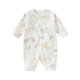 Dave&Bella Newborn/Baby Girls/Boys Playful Multi-print Indoor Breathable Cotton Rompers
