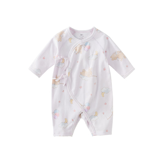 Dave&Bella Newborn/Baby Girls/Boys Playful Multi-print Indoor Breathable Cotton Rompers