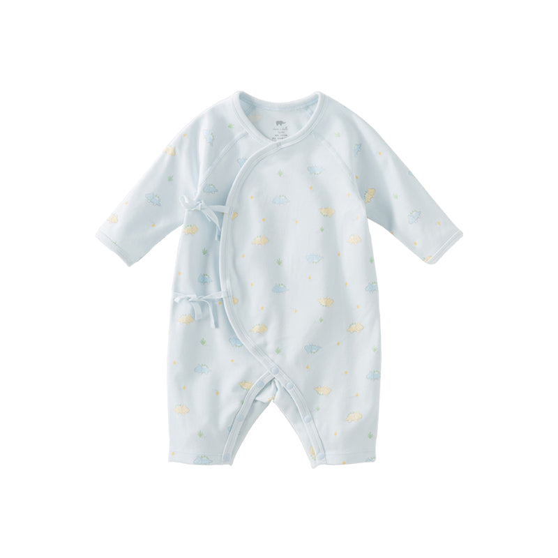 Dave&Bella Newborn/Baby Girls/Boys Playful Multi-print Indoor Breathable Cotton Rompers