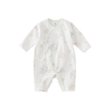 Dave&Bella Newborn/Baby Girls/Boys Playful Multi-print Indoor Breathable Cotton Rompers