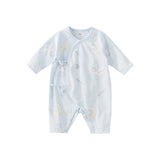 Dave&Bella Newborn/Baby Girls/Boys Playful Multi-print Indoor Breathable Cotton Rompers