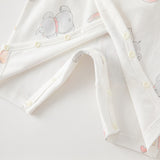 Dave&Bella Newborn/Baby Girls/Boys Playful Multi-print Indoor Breathable Cotton Rompers