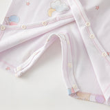 Dave&Bella Newborn/Baby Girls/Boys Playful Multi-print Indoor Breathable Cotton Rompers