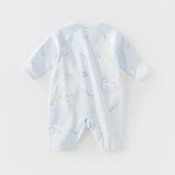 Dave&Bella Newborn/Baby Girls/Boys Playful Multi-print Indoor Breathable Cotton Rompers