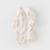 Dave&Bella Newborn/Baby Girls/Boys Playful Multi-print Indoor Breathable Cotton Rompers