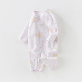 Dave&Bella Newborn/Baby Girls/Boys Playful Multi-print Indoor Breathable Cotton Rompers