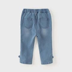 Dave&Bella Baby Girls Casual Cute Sweet Jeans Pants