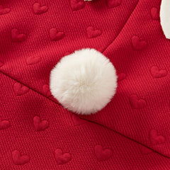 Dave&Bella Toddler Girls Autumn Adorable Festival Red Sleeveless Princess Tank Dress