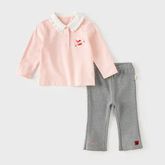 Dave&Bella Baby Girl Sping Slim Fitting Pants