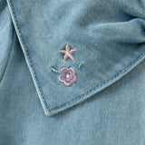 Dave&Bella Toddler Girls Fashion Denim Rabbit Ears Collar Jackets