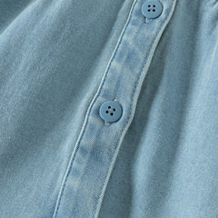 Dave&Bella Children Girls Spring Denim Rabbit Ears Collar Jacket