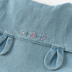 Dave&Bella Children Girls Spring Denim Rabbit Ears Collar Jacket