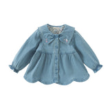 Dave&Bella Toddler Girls Fashion Denim Rabbit Ears Collar Jackets