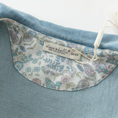Dave&Bella Children Girls Spring Denim Rabbit Ears Collar Jacket