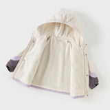 Dave&Bella Unisex Kids/Toddler Casual Hooded Jacket — Windproof & Fleece-Lined