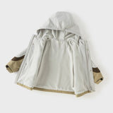 Dave&Bella Unisex Kids/Toddler Casual Hooded Jacket — Windproof & Fleece-Lined