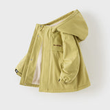 Dave&Bella Unisex Kids/Toddler Casual Hooded Jacket — Windproof & Fleece-Lined