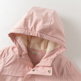 Dave&Bella Unisex Kids/Toddler Casual Hooded Jacket — Windproof & Fleece-Lined