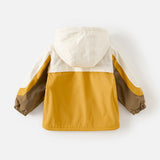 Dave&Bella Unisex Kids/Toddler Casual Hooded Jacket — Windproof & Fleece-Lined