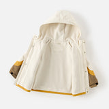 Dave&Bella Unisex Kids/Toddler Casual Hooded Jacket — Windproof & Fleece-Lined