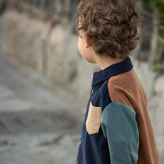 Dave&Bella Baby Boy Casual Spring Autumn Cotton Jacket Shirt