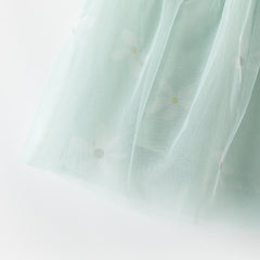 Dave&Bella Toddler Girls Autumn Elegance Green Fashion Knitted Mesh Princess Dress