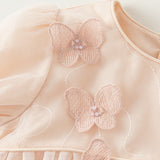 Dave&Bella Toddler Girls Charming Light Pink Mesh Princess Dress