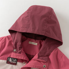 Dave&Bella Toddler Boys/Girls Red/Rose Hooded Detachable Fleece Liner Jackets