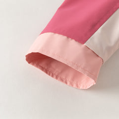 Dave&Bella Toddler Boys/Girls Red/Rose Hooded Detachable Fleece Liner Jackets