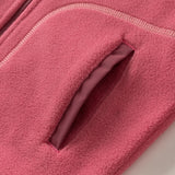 Dave&Bella Toddler Boys/Girls Red/Rose Hooded Detachable Fleece Liner Jackets
