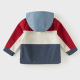 Dave&Bella Toddler Boys/Girls Red/Rose Hooded Detachable Fleece Liner Jackets