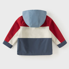 Dave&Bella Toddler Boys/Girls Red/Rose Hooded Detachable Fleece Liner Jackets