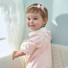Dave&Bella  Baby Girl Newborn Casual Cotton Floral Romper Jumpsuit