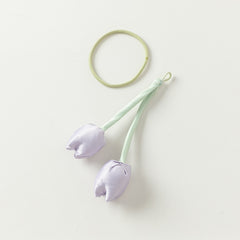 Dave&Bella Toddler Girls Grey Purple Chinese-style A-line Soft Mesh Dress