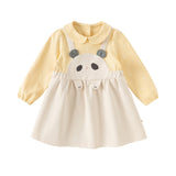 Dave&Bella Toddler Girls Milk White/Pearl Pink Adorable Party Dress