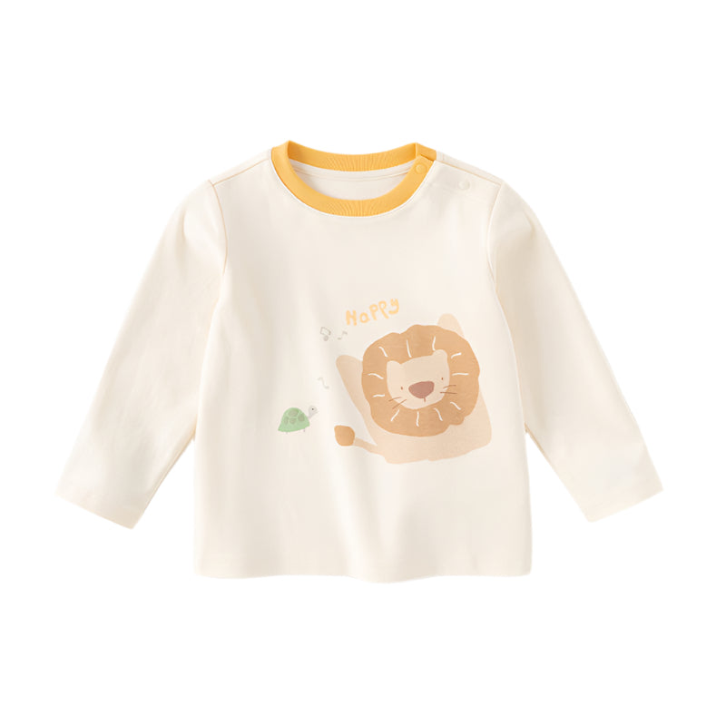 Dave&Bella Toddler Girls/Boys Animal Print Cartoon T-shirts