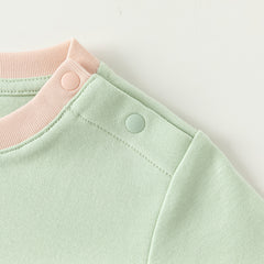 Dave&Bella Children Girls Boys Spring Cotton Cartoon T-shirt Tops Green