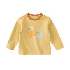 Dave&Bella Girls/Boys Spring Animal Print Cartoon T-shirt Tops